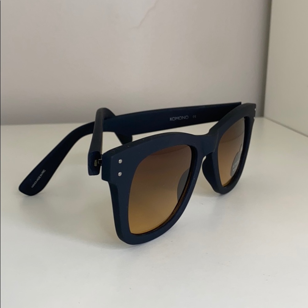 Komono New Allen Black Rubber Sunglasses NEW - Picture 7 of 14